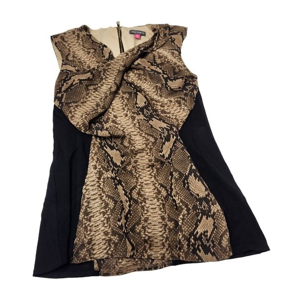 Vince Camuto Women's Size XS Snake Print Blouse Sleeveless - Picture 1 of 5